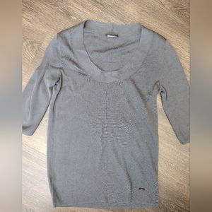 Akris 3/4 Sleeve Silk Top